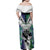 Custom New Zealand Warrior Family Matching Off Shoulder Maxi Dress and Hawaiian Shirt Maori Tribal Pattern