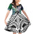 Custom New Zealand Warrior Family Matching Off Shoulder Short Dress and Hawaiian Shirt Maori Tribal Pattern