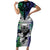 Custom New Zealand Warrior Family Matching Short Sleeve Bodycon Dress and Hawaiian Shirt Maori Tribal Pattern