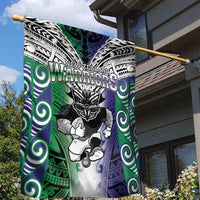 New Zealand Warrior Garden Flag Maori Tribal Pattern LT05 - Polynesian Pride