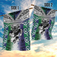 New Zealand Warrior Garden Flag Maori Tribal Pattern LT05 - Polynesian Pride