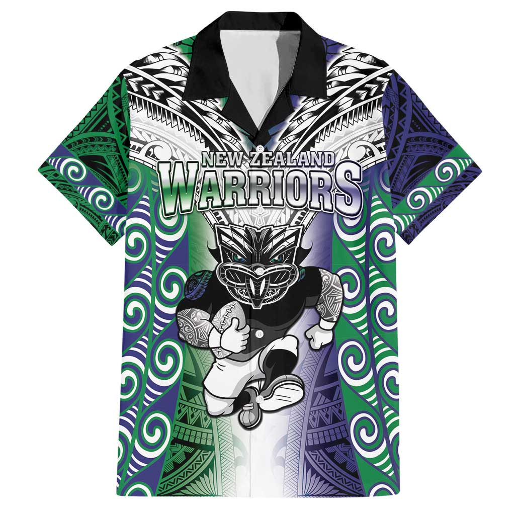 Custom New Zealand Warrior Hawaiian Shirt Maori Tribal Pattern LT05 Green - Polynesian Pride