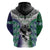 Custom New Zealand Warrior Hoodie Maori Tribal Pattern