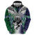 Custom New Zealand Warrior Hoodie Maori Tribal Pattern