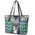 New Zealand Warrior Leather Tote Bag Maori Tribal Pattern