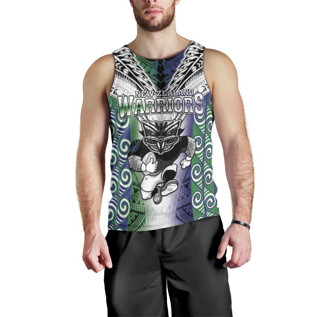 Custom New Zealand Warrior Men Tank Top - Maori Tribal Pattern LT05 - Polynesian Pride