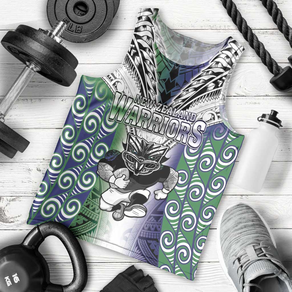 Custom New Zealand Warrior Men Tank Top - Maori Tribal Pattern LT05 - Polynesian Pride