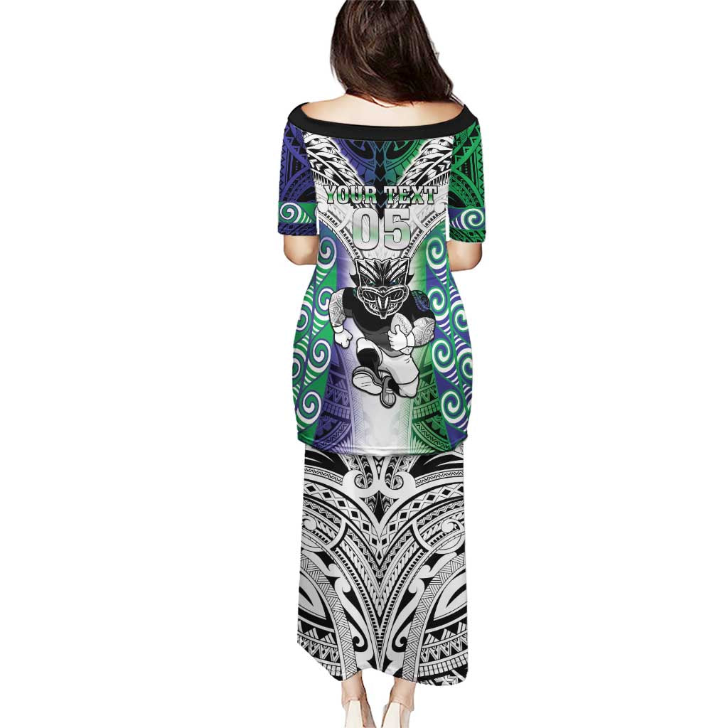 Custom New Zealand Warrior Puletasi Maori Tribal Pattern LT05 - Polynesian Pride