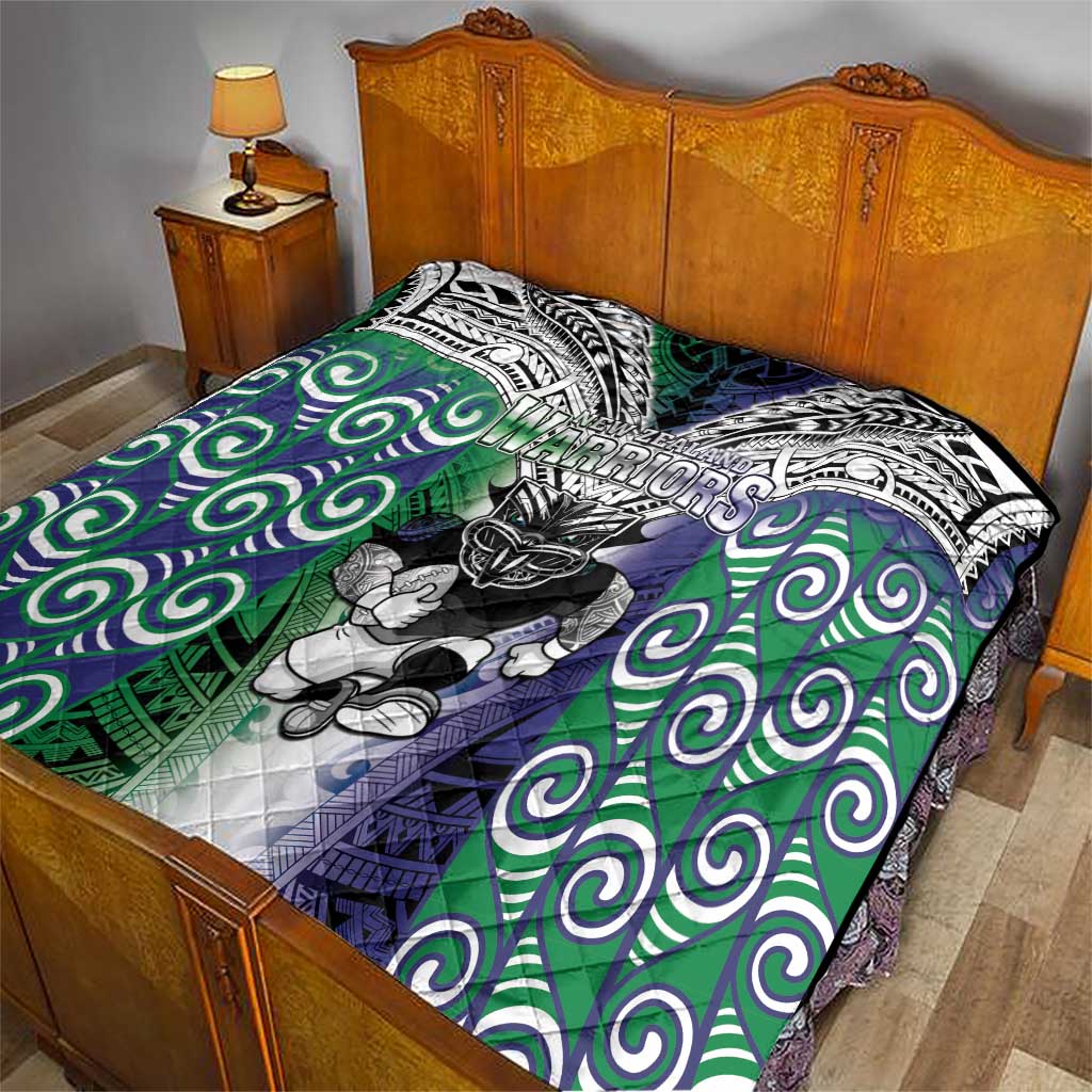 New Zealand Warrior Quilt Maori Tribal Pattern LT05 - Polynesian Pride