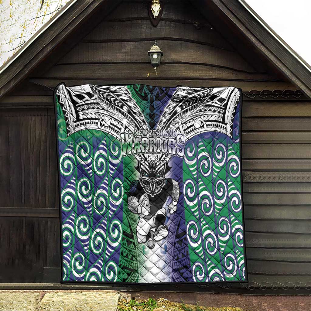New Zealand Warrior Quilt Maori Tribal Pattern LT05 - Polynesian Pride