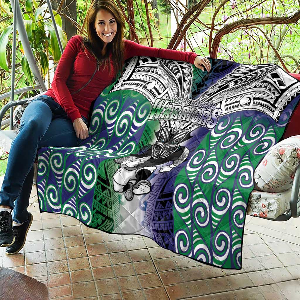 New Zealand Warrior Quilt Maori Tribal Pattern LT05 - Polynesian Pride