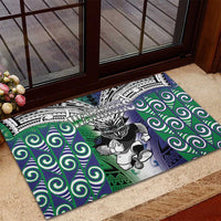 New Zealand Warrior Rubber Doormat Maori Tribal Pattern LT05 - Polynesian Pride
