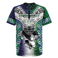 Custom New Zealand Warrior Rugby Jersey Maori Tribal Pattern LT05 - Polynesian Pride