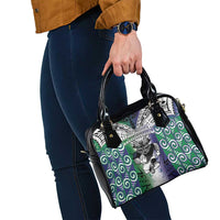 New Zealand Warrior Shoulder Handbag Maori Tribal Pattern LT05 - Polynesian Pride