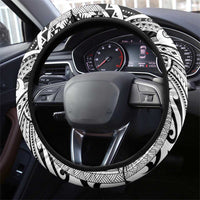 New Zealand Warrior Steering Wheel Cover Maori Tribal Pattern LT05 - Polynesian Pride
