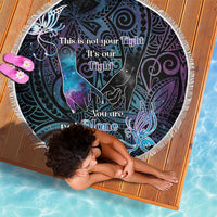 Suicide Awareness Beach Blanket You Are Not Alone LT05 - Polynesian Pride