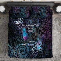Suicide Awareness Bedding Set You Are Not Alone LT05 Black - Polynesian Pride