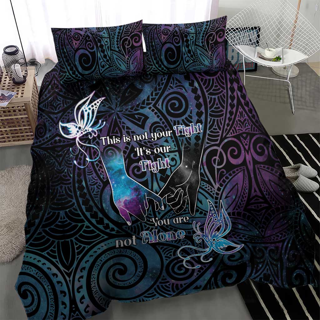 Suicide Awareness Bedding Set You Are Not Alone LT05 - Polynesian Pride