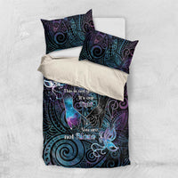 Suicide Awareness Bedding Set You Are Not Alone LT05 US Twin 172cm x 218cm Black - Polynesian Pride