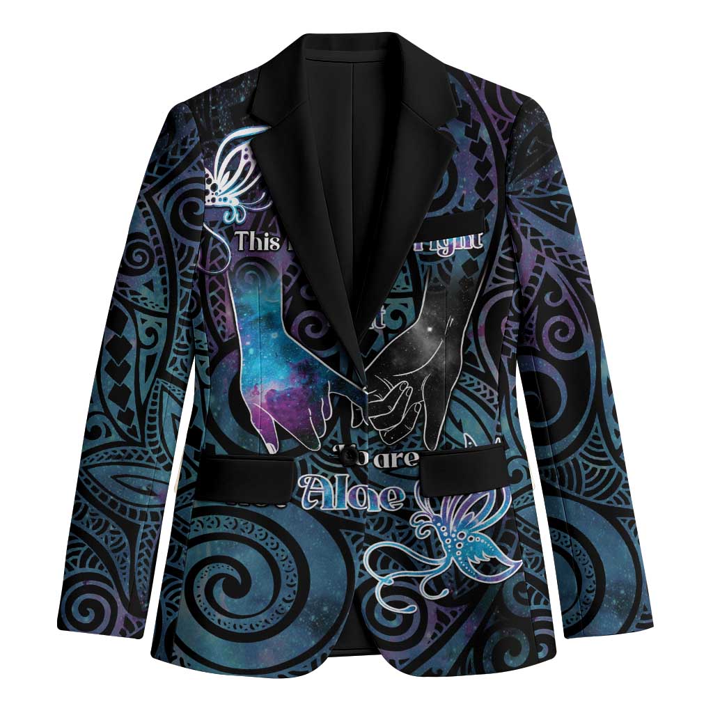 Suicide Awareness Blazer You Are Not Alone LT05 Unisex Black - Polynesian Pride