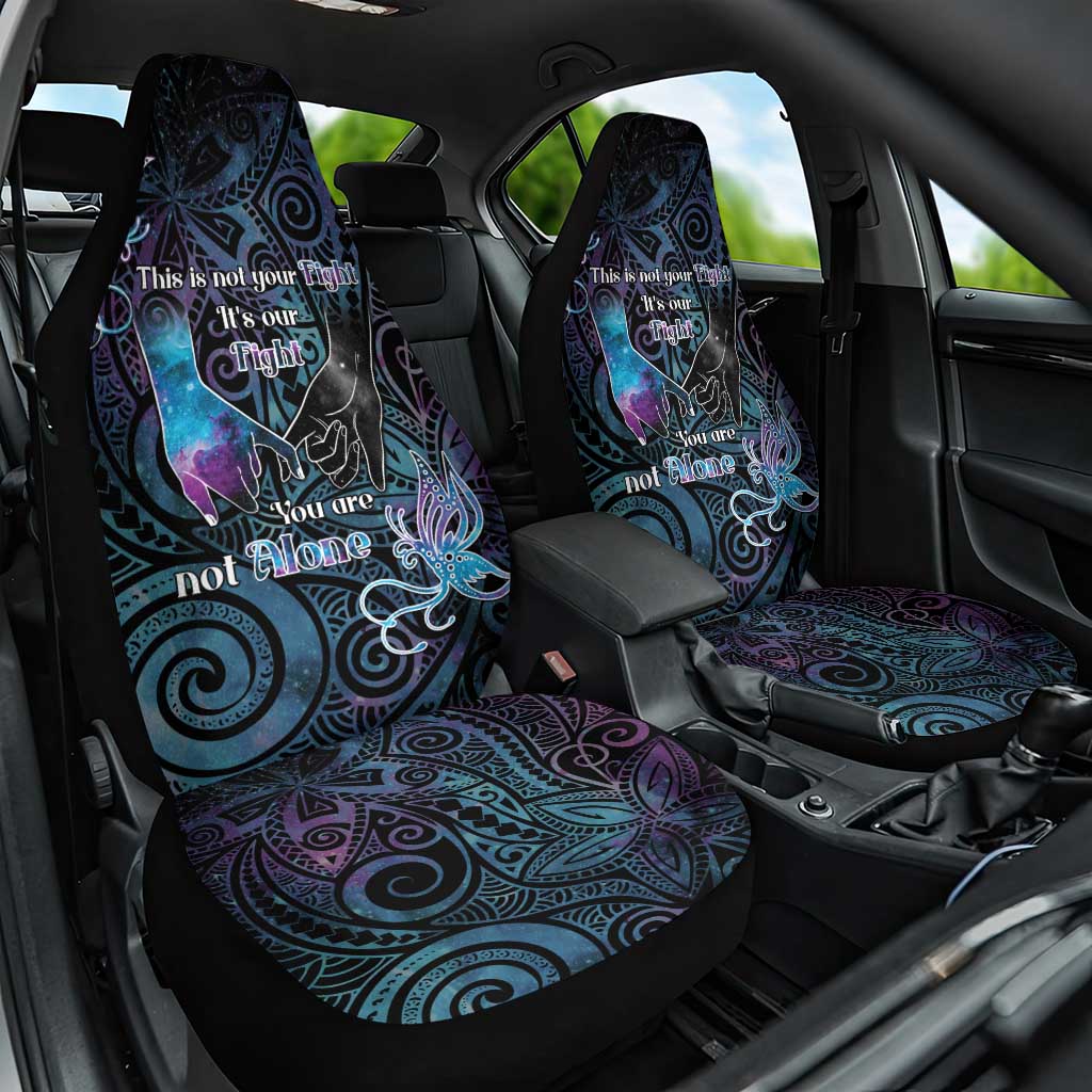 Suicide Awareness Car Seat Cover You Are Not Alone LT05 One Size Black - Polynesian Pride