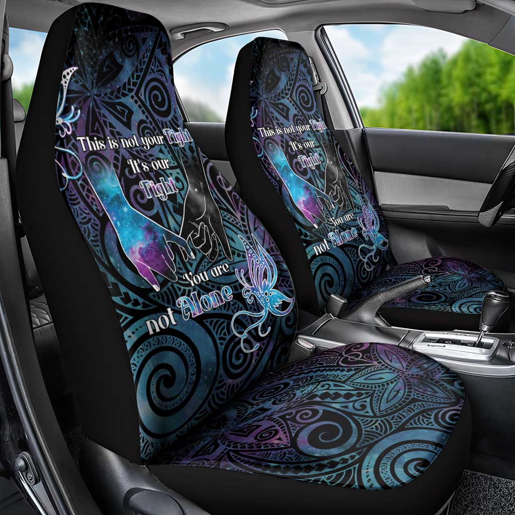 Suicide Awareness Car Seat Cover You Are Not Alone LT05 - Polynesian Pride