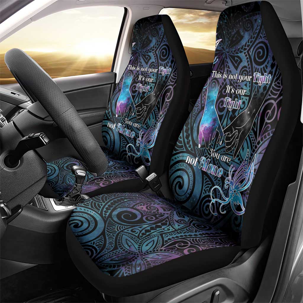Suicide Awareness Car Seat Cover You Are Not Alone LT05 - Polynesian Pride