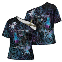 Suicide Awareness Cross Shoulder Shirt You Are Not Alone LT05 - Polynesian Pride