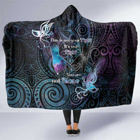 Suicide Awareness Hooded Blanket You Are Not Alone LT05 One Size Black - Polynesian Pride