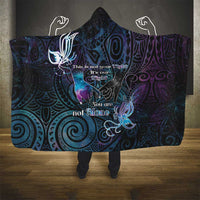 Suicide Awareness Hooded Blanket You Are Not Alone LT05 - Polynesian Pride