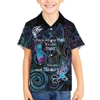 Suicide Awareness Kid Hawaiian Shirt You Are Not Alone LT05 Kid Black - Polynesian Pride