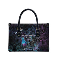Suicide Awareness Leather Bag You Are Not Alone LT05 - Polynesian Pride