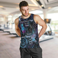 Suicide Awareness Men Tank Top You Are Not Alone LT05 Black - Polynesian Pride
