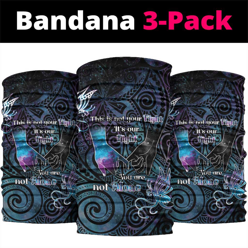 Suicide Awareness Neck Gaiter You Are Not Alone LT05 package One Size: 25*50cm Black - Polynesian Pride