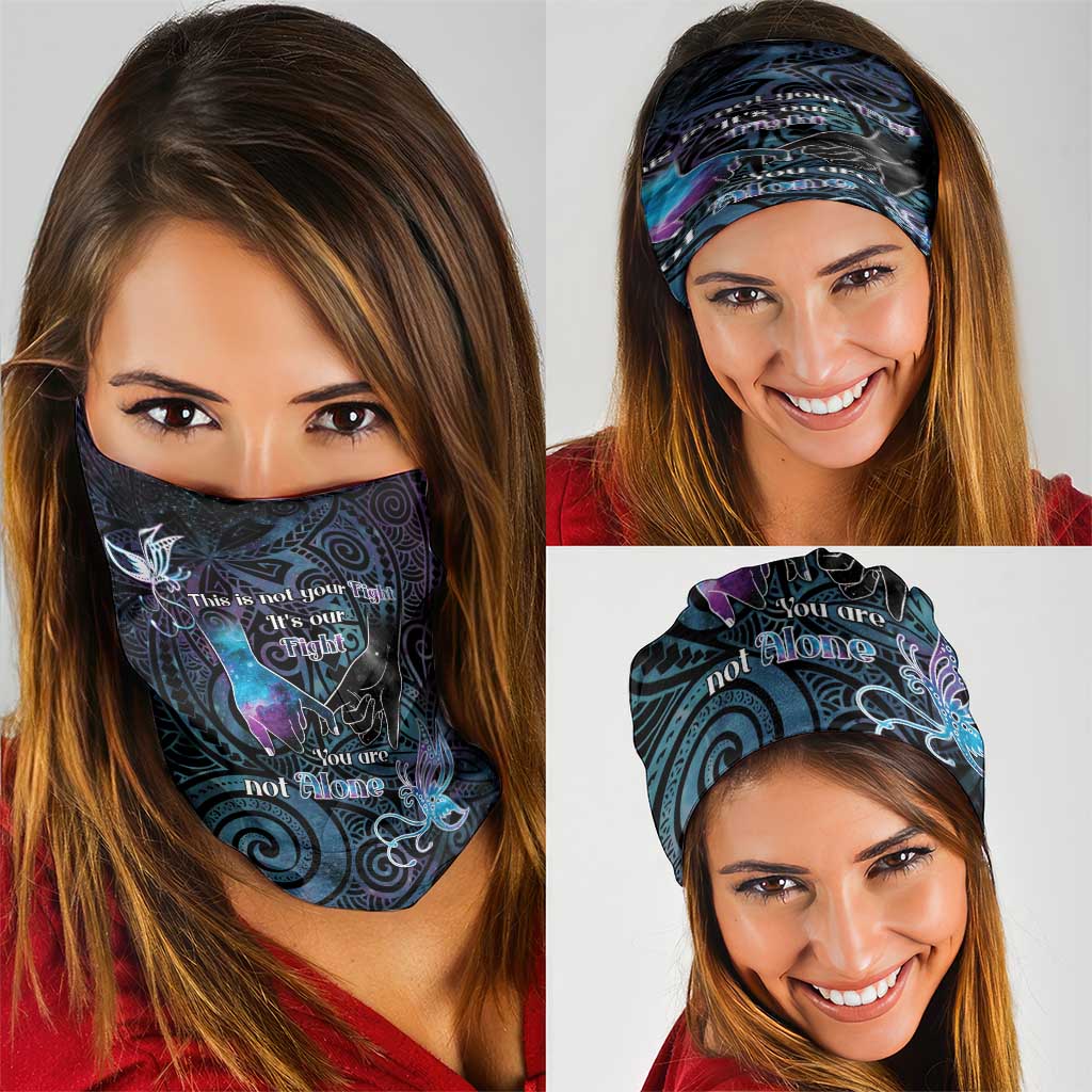 Suicide Awareness Neck Gaiter You Are Not Alone LT05 - Polynesian Pride
