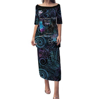 Suicide Awareness Puletasi You Are Not Alone LT05 Long Dress Black - Polynesian Pride