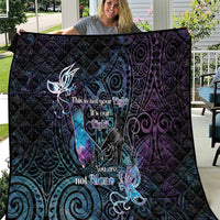 Suicide Awareness Quilt You Are Not Alone LT05 Black - Polynesian Pride