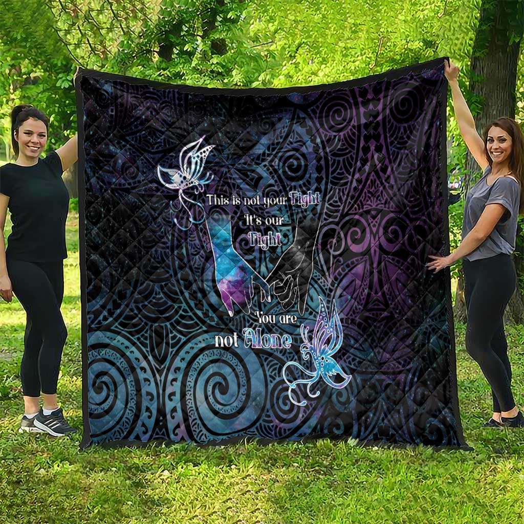 Suicide Awareness Quilt You Are Not Alone LT05 - Polynesian Pride