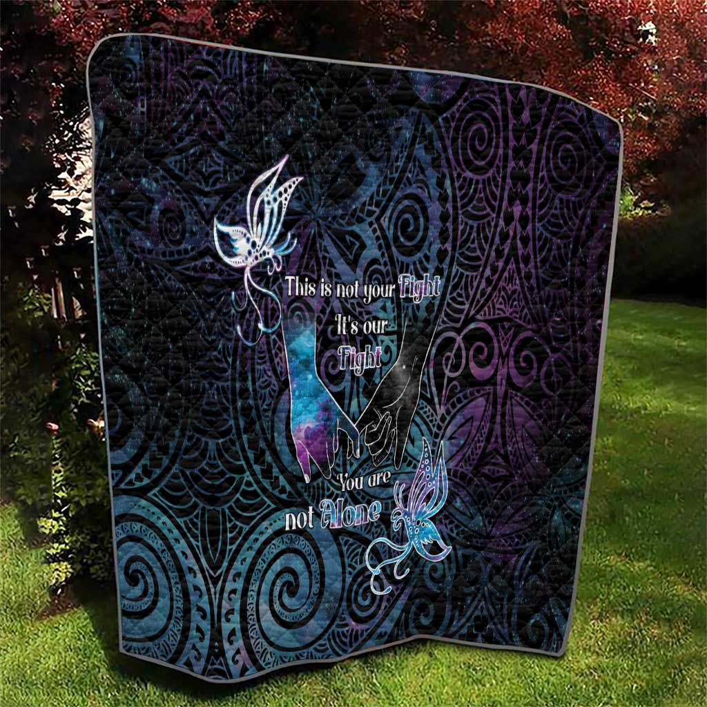 Suicide Awareness Quilt You Are Not Alone LT05 - Polynesian Pride