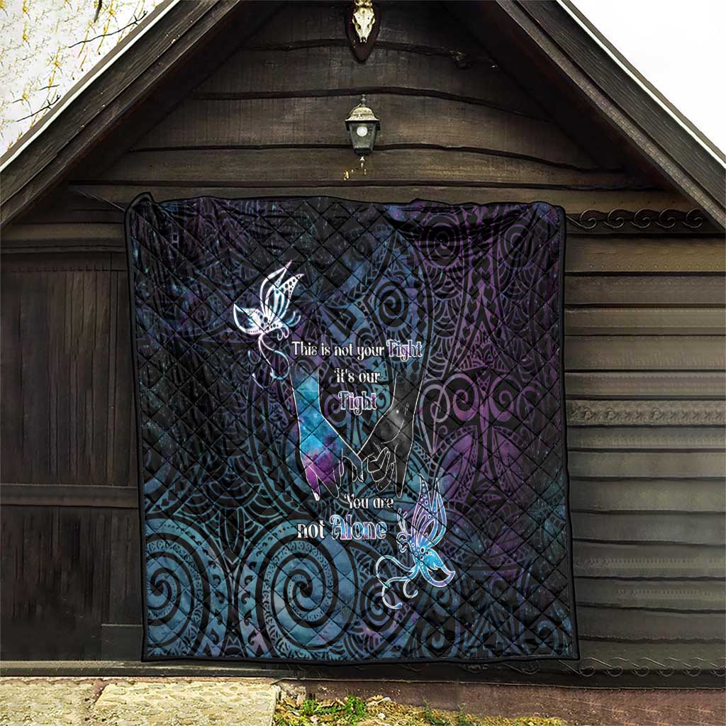 Suicide Awareness Quilt You Are Not Alone LT05 - Polynesian Pride