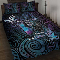 Suicide Awareness Quilt Bed Set You Are Not Alone LT05 Black - Polynesian Pride