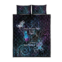 Suicide Awareness Quilt Bed Set You Are Not Alone LT05 - Polynesian Pride