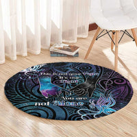 Suicide Awareness Round Carpet You Are Not Alone LT05 - Polynesian Pride