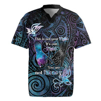 Suicide Awareness Rugby Jersey You Are Not Alone LT05 Black - Polynesian Pride