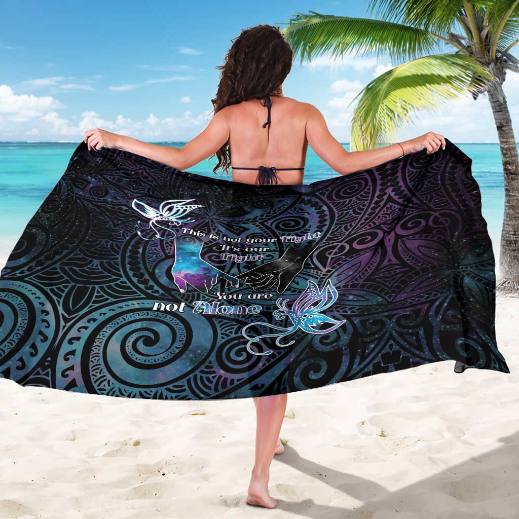 Suicide Awareness Sarong You Are Not Alone LT05 - Polynesian Pride