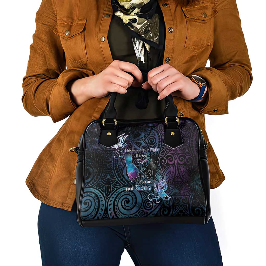 Suicide Awareness Shoulder Handbag You Are Not Alone LT05 - Polynesian Pride