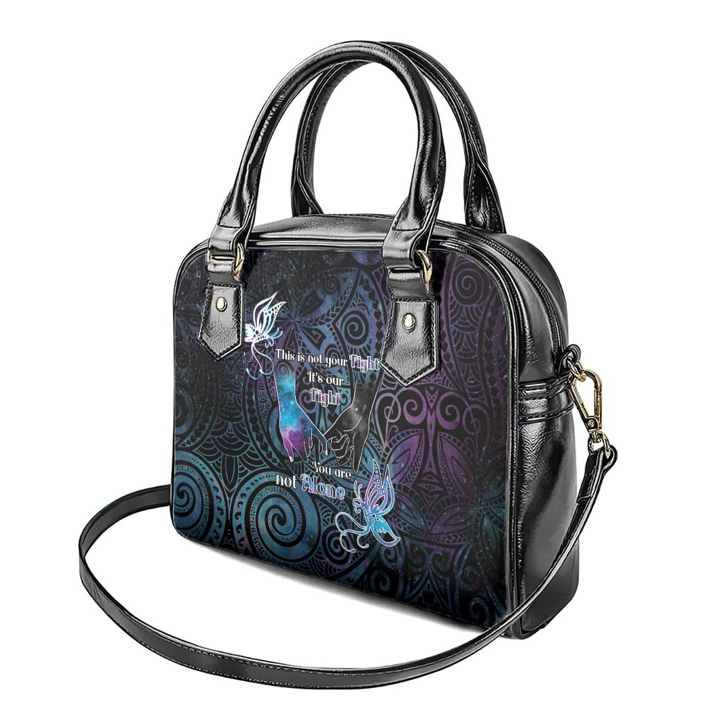 Suicide Awareness Shoulder Handbag You Are Not Alone LT05 - Polynesian Pride
