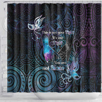 Suicide Awareness Shower Curtain You Are Not Alone LT05 - Polynesian Pride