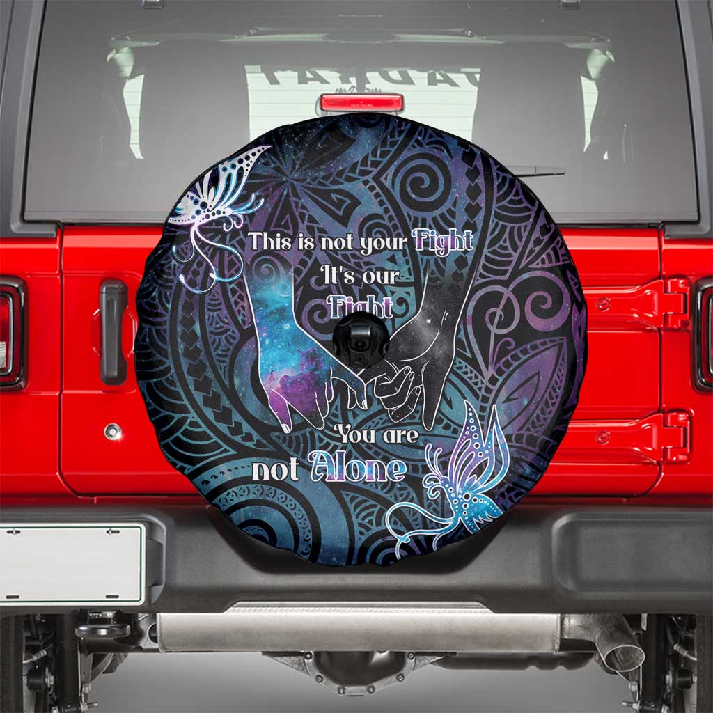 Suicide Awareness Spare Tire Cover You Are Not Alone LT05 - Polynesian Pride