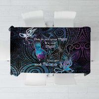 Suicide Awareness Tablecloth You Are Not Alone LT05 Black - Polynesian Pride